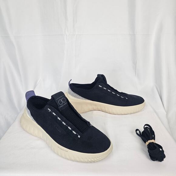 Cole Haan ZerøGrand II FLOWERFOAM Slip-On Sneakers Women’s Size 11.5–12 Black - Picture 1 of 5
